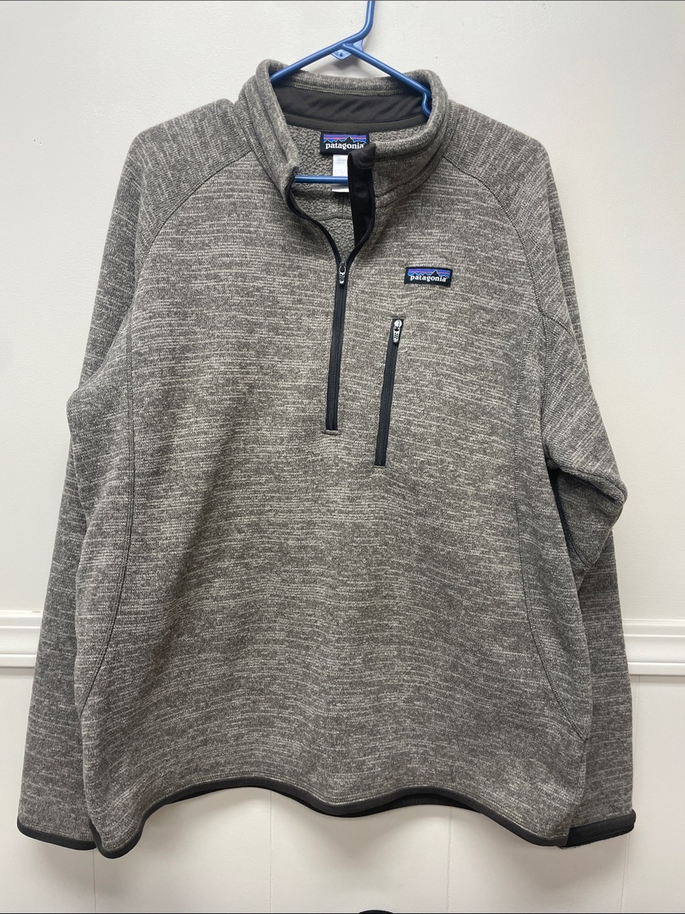 Patagonia Men's Heather Gray Quarter-Zip Fleece Pullover
